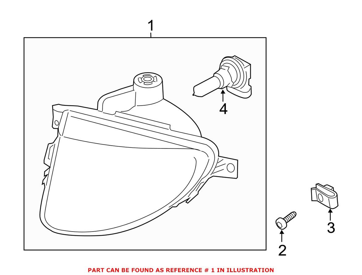 BMW Foglight Assembly - Driver Side 63177199619